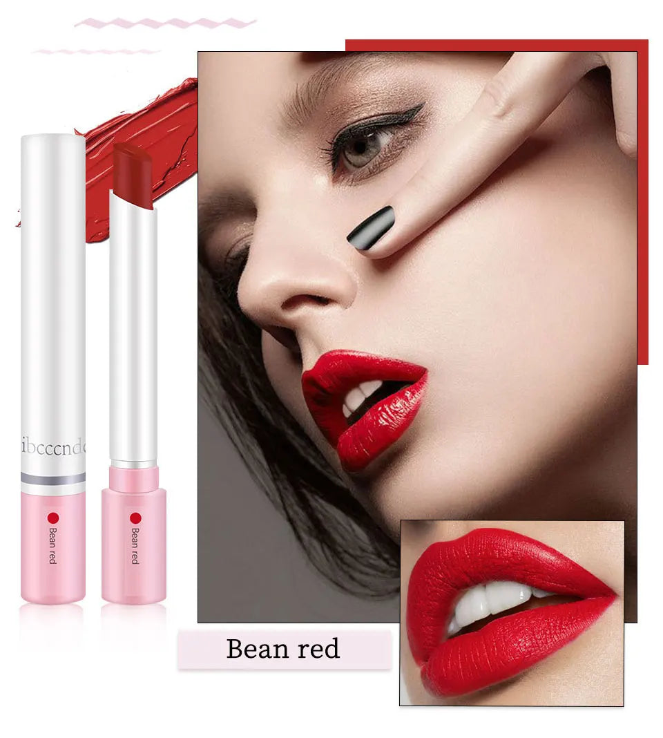 4-Lasting Stick Waterproof Lip Set - Long-Lasting Matte Lipstick with Transparent Finish - Perfect Valentine's Day Gift for Her