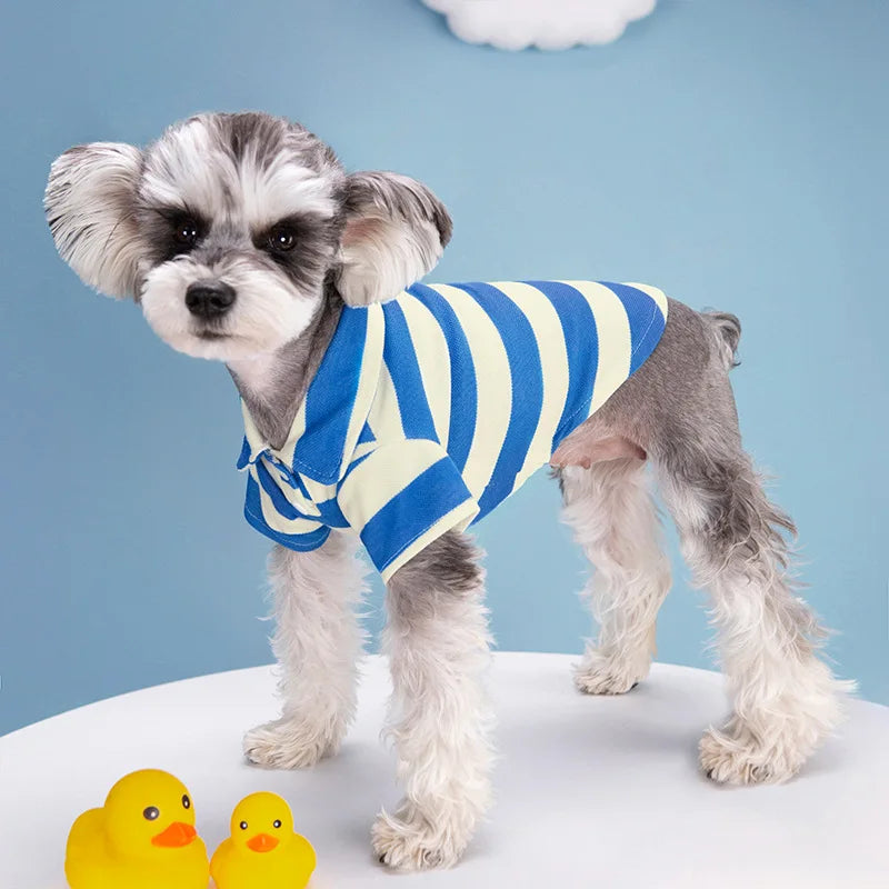 Pet Dog Polo Shirt Summer Dog Clothes Casual Clothing for Small Large Dogs Cats T-Shirt Chihuahua Pug Costumes Yorkshire Shirts