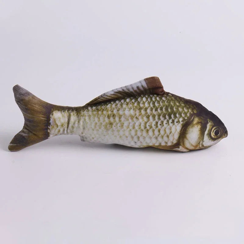 Hot sale of cat-teasing toys simulation fish tear-teasing cat chew plush toys fish cat supplies Pet supplies