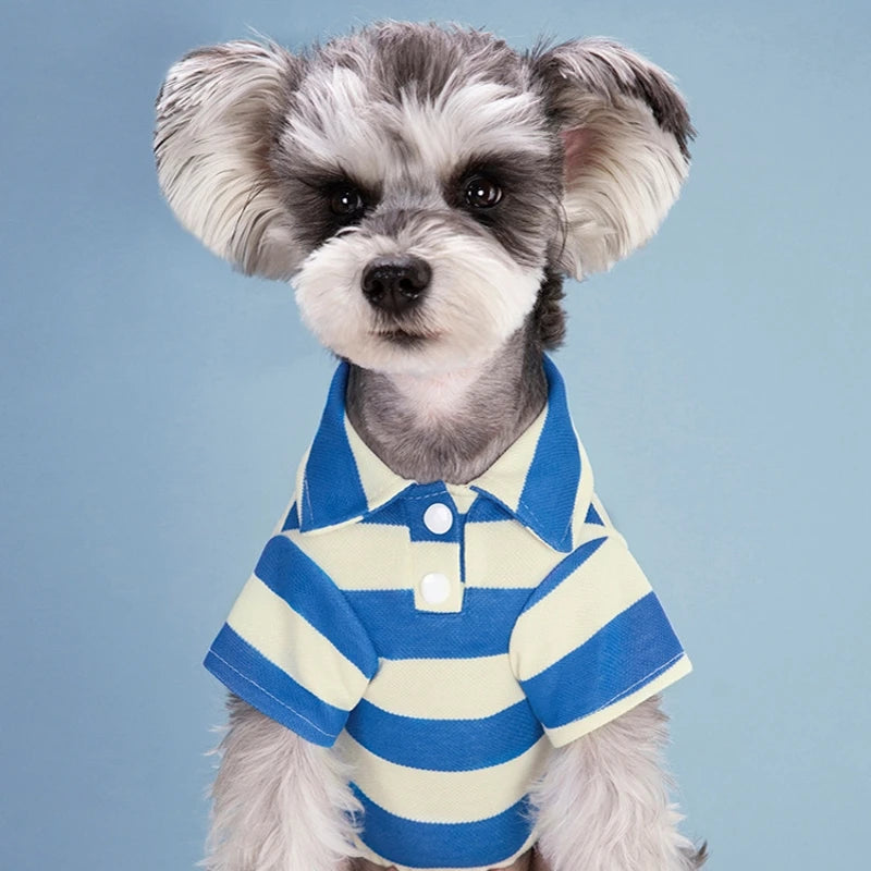 Pet Dog Polo Shirt Summer Dog Clothes Casual Clothing for Small Large Dogs Cats T-Shirt Chihuahua Pug Costumes Yorkshire Shirts