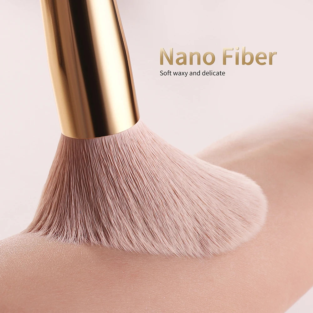 BEILI Professional Makeup Brushes Sets Synthetic Hair Foundation Eyeshadow Powder Premium Beauty White Golden brochas maquillaj