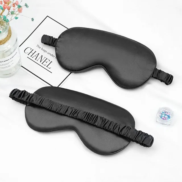Imitated Silk Eye Patch Shading Sleep Eye Mask Eyepatch Travel Relax Cover Eyeshade Health Sleeping Shield Eye Care Tool