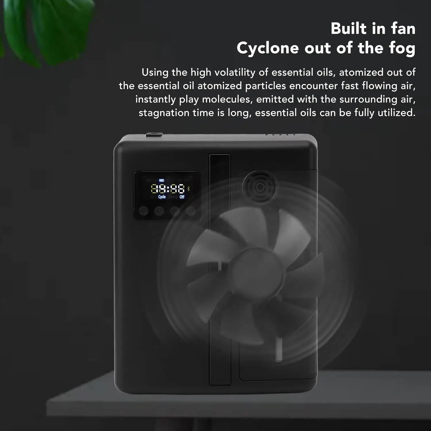 160ml Waterless Scent Diffuser Bluetooth Wall-Mounted Fragrance Machine Smart Scent Diffuser for Home