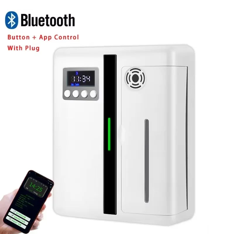 160ml Waterless Scent Diffuser Bluetooth Wall-Mounted Fragrance Machine Smart Scent Diffuser for Home
