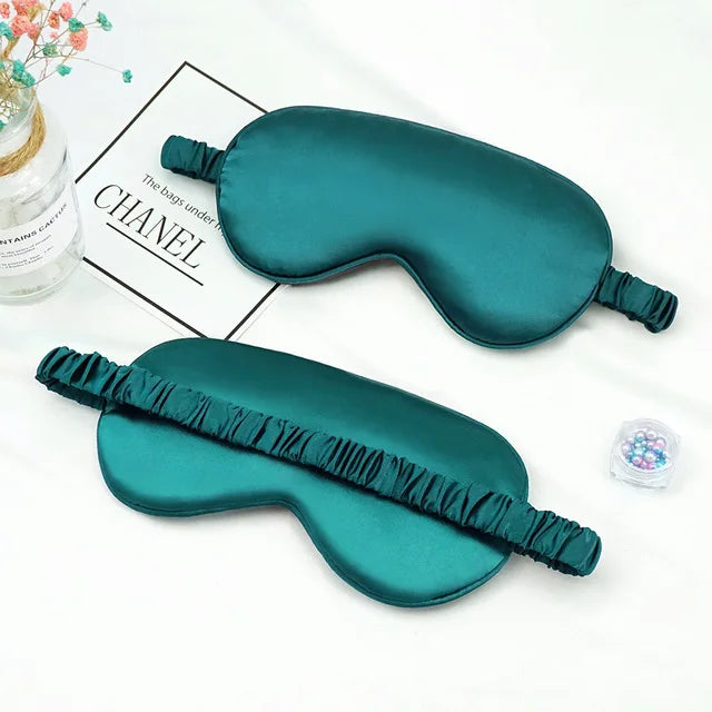 Imitated Silk Eye Patch Shading Sleep Eye Mask Eyepatch Travel Relax Cover Eyeshade Health Sleeping Shield Eye Care Tool