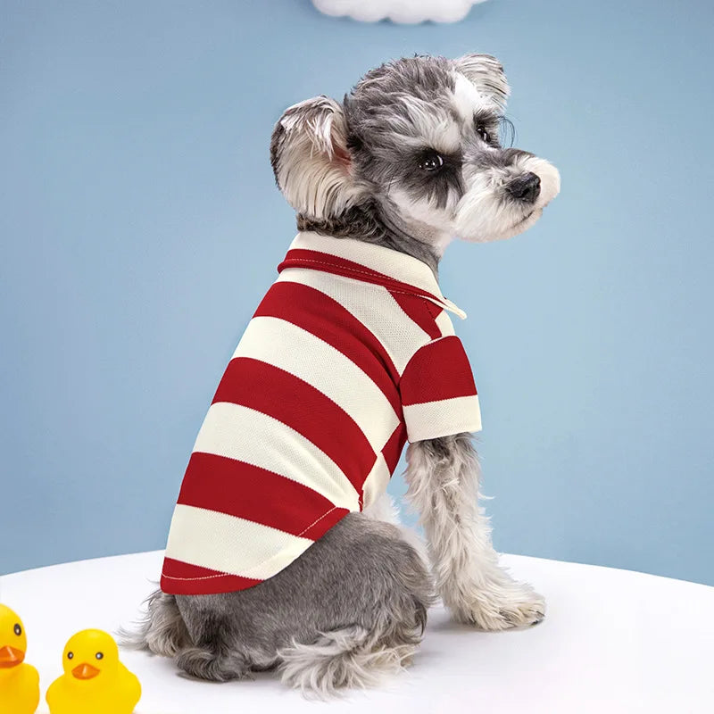 Pet Dog Polo Shirt Summer Dog Clothes Casual Clothing for Small Large Dogs Cats T-Shirt Chihuahua Pug Costumes Yorkshire Shirts