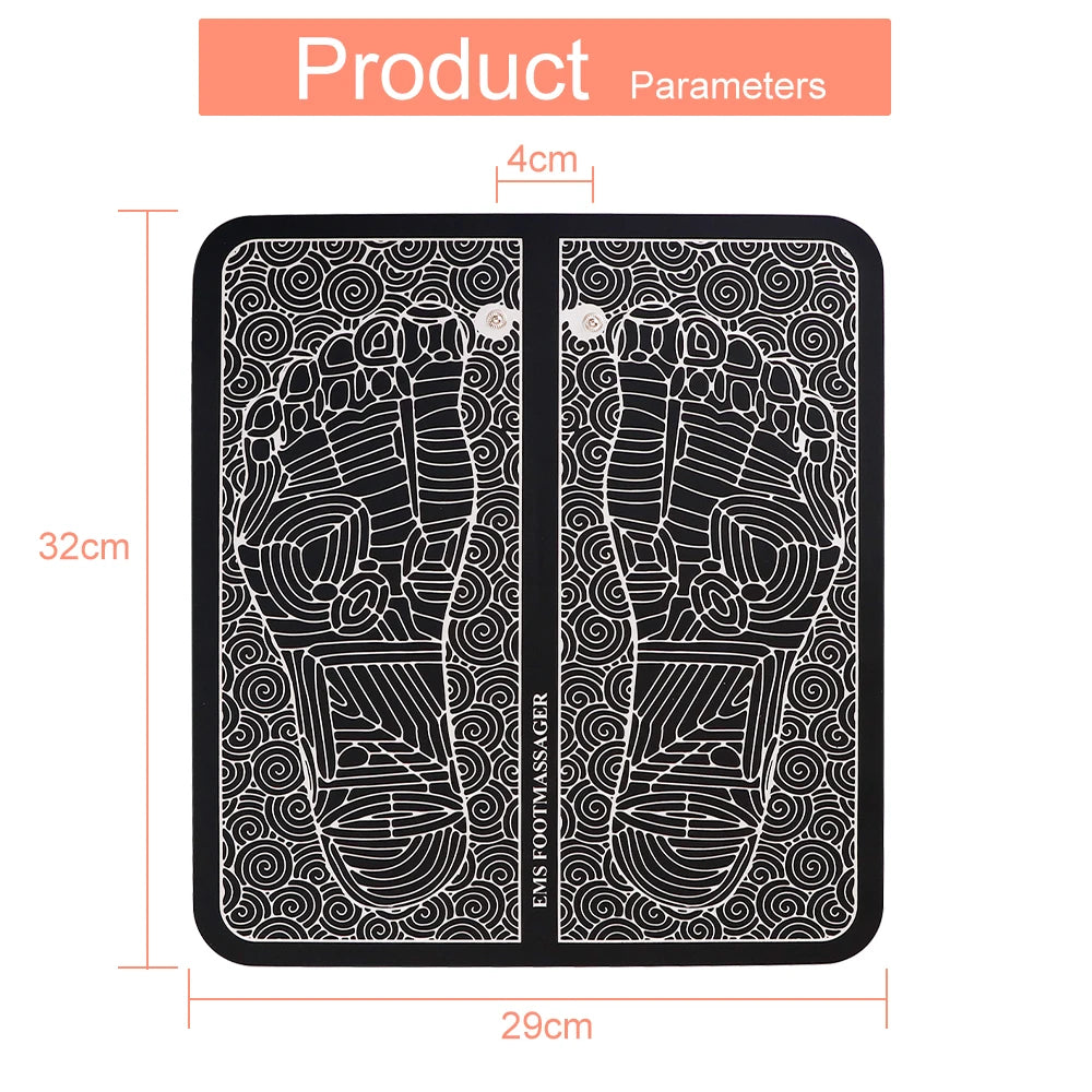 Electric Massage Sole Pad Relieve Sore Feet Leg Cramps Pulse Sole Massager EMS Foot Massager Pad Improve Blood Circulation