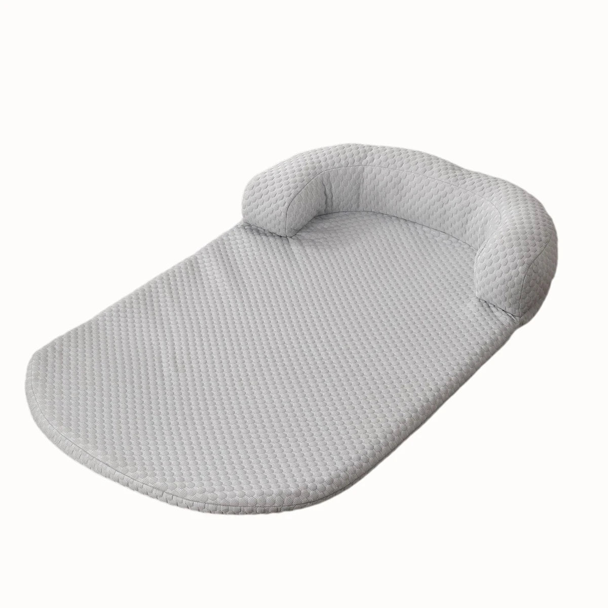 Summer Breeze Cooling Pet Bed, Breathable Ice Silk Dog Cushion with Pillow & Anti-Slip Bottom for Large/Small Dogs and Cats