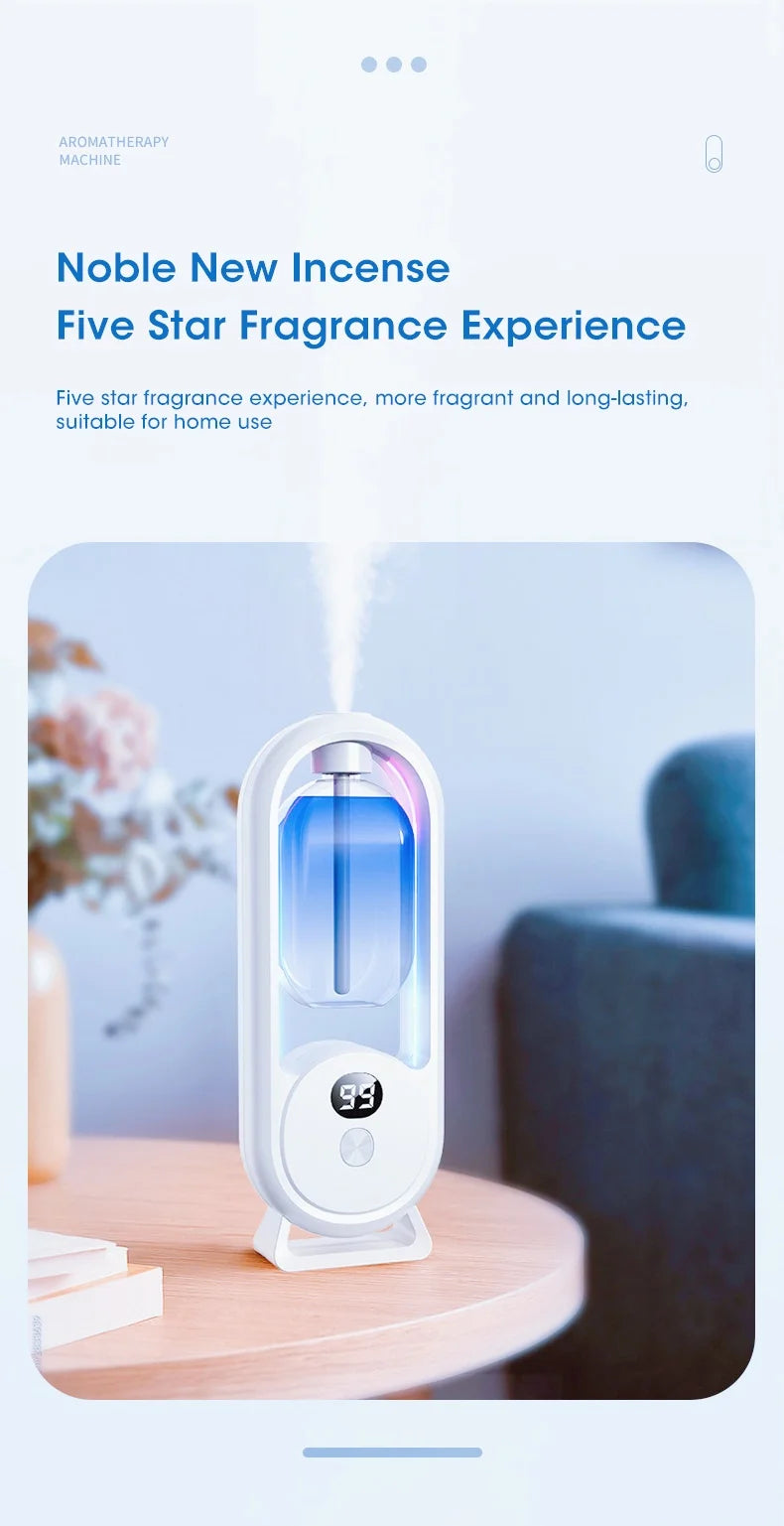 Smart Essential Oil Diffuser 5-Speed Adjustable Speed Household Fragrance Machine Kitchen & Bathroom Deodorizer Atomizer