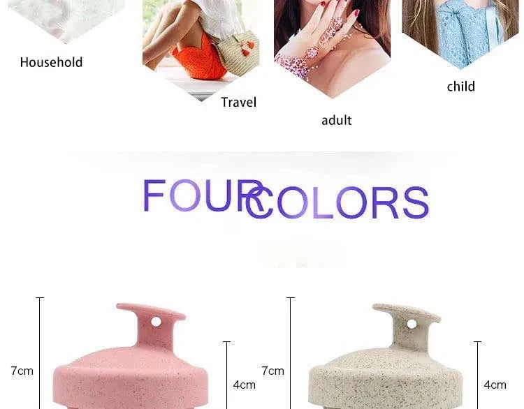 1/3/5 Silicone Shampoo Brush Head Scalp Massage Comb Hair Washing Comb Body Massage Brush Bath Shower Salon Hairdressing Tool
