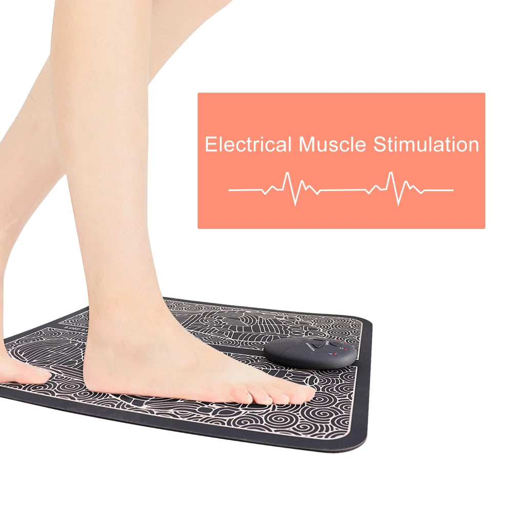 Electric Massage Sole Pad Relieve Sore Feet Leg Cramps Pulse Sole Massager EMS Foot Massager Pad Improve Blood Circulation