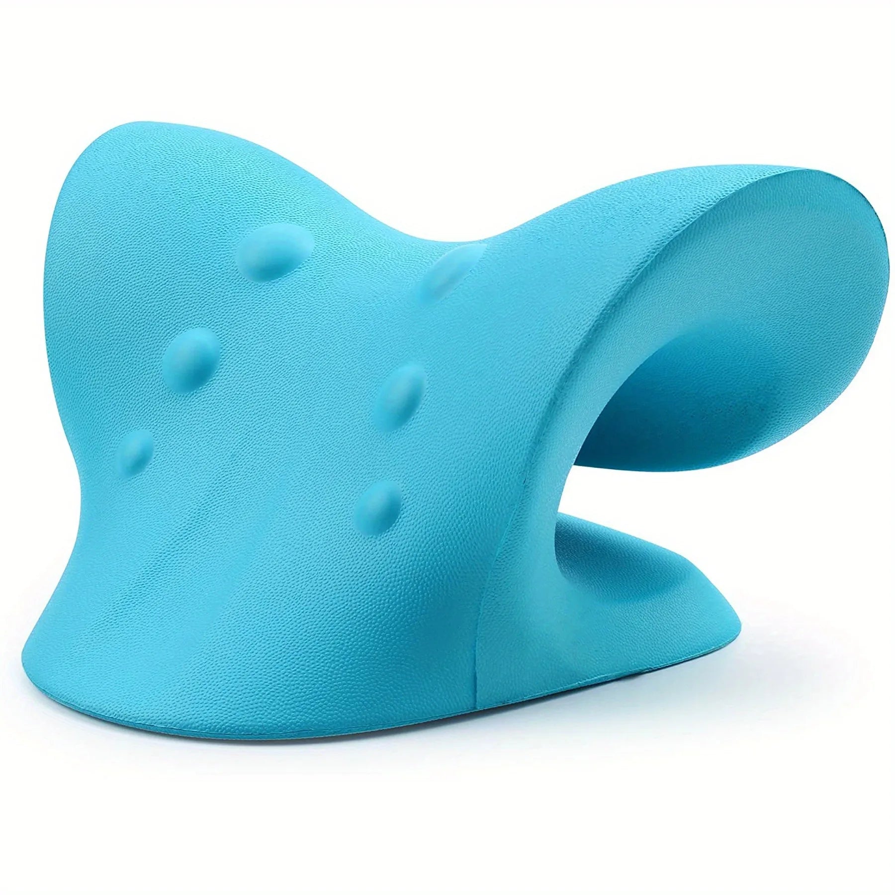 Eva Neck And Shoulder Relaxer, C-Shape Cervical Traction Device, Relax Spine Alignment, Chiropractic Pillow Stretcher Massager