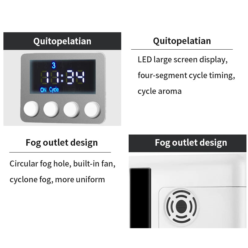 160ml Waterless Scent Diffuser Bluetooth Wall-Mounted Fragrance Machine Smart Scent Diffuser for Home