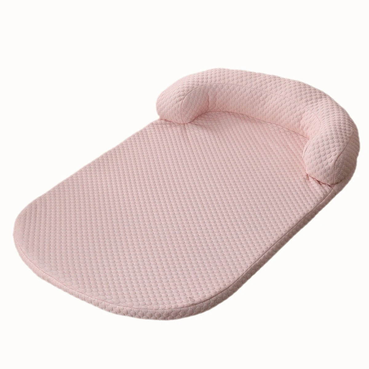 Summer Breeze Cooling Pet Bed, Breathable Ice Silk Dog Cushion with Pillow & Anti-Slip Bottom for Large/Small Dogs and Cats