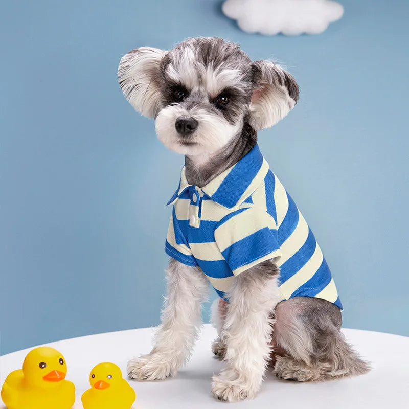 Pet Dog Polo Shirt Summer Dog Clothes Casual Clothing for Small Large Dogs Cats T-Shirt Chihuahua Pug Costumes Yorkshire Shirts