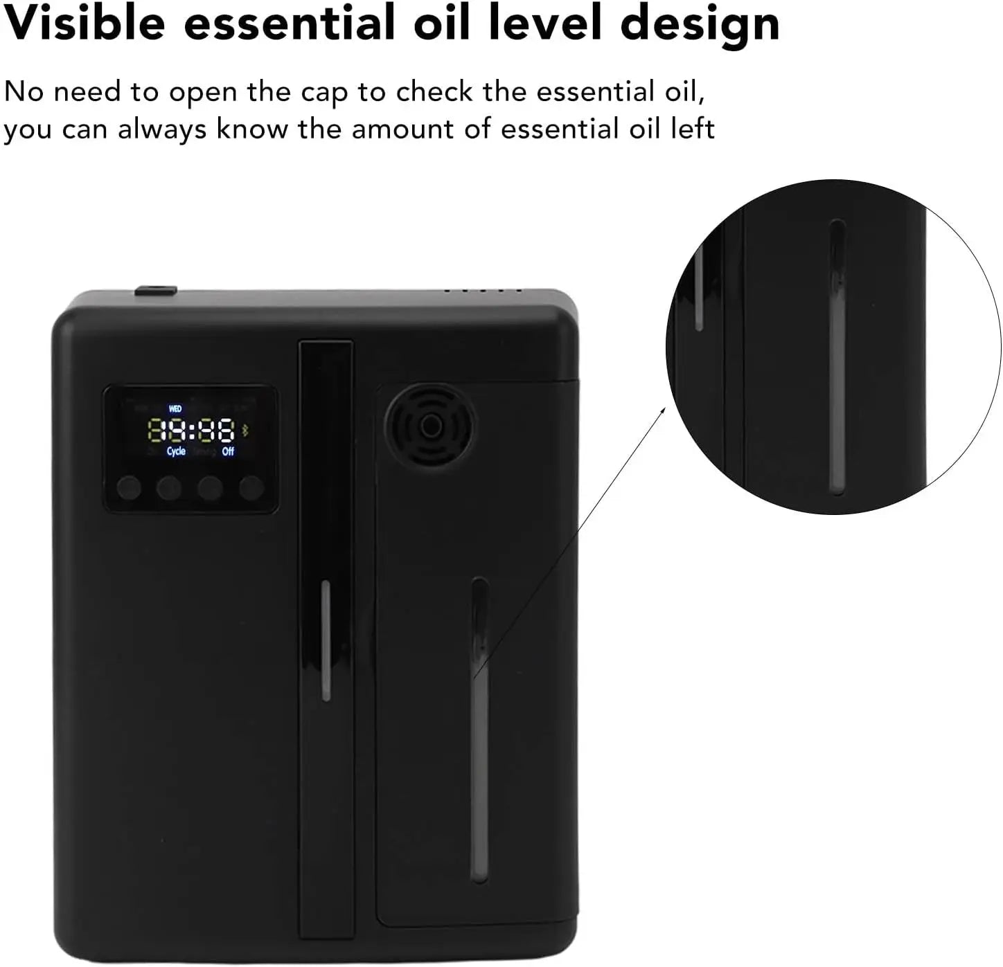 160ml Waterless Scent Diffuser Bluetooth Wall-Mounted Fragrance Machine Smart Scent Diffuser for Home